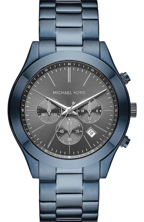 michael kors mkj6898791|Michael Kors Oversized Slim Runway Men's Watch, Stainless .